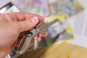 Keys being handed back at the end of a tenancy